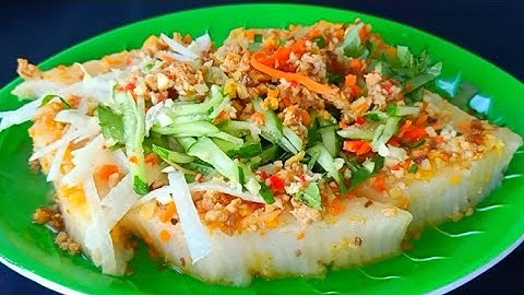 Bánh đúc mặn | Cách làm bánh đúc mặn, bánh mặn kiểu Miền tây  | Mưu sinh miền quê