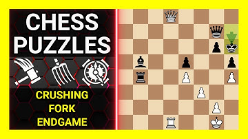 Chess Puzzles to Practice. Themes: Crushing, Fork, Endgame. Learn Chess