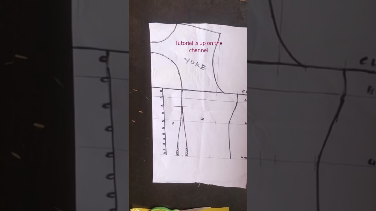 HOW TO DRAFT A CORSET BACK WITH A YOKE 