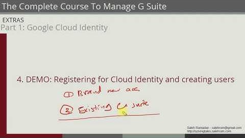 Google Cloud Identity Tutorial - part 05 - DEMO Registering a new Cloud Identity account