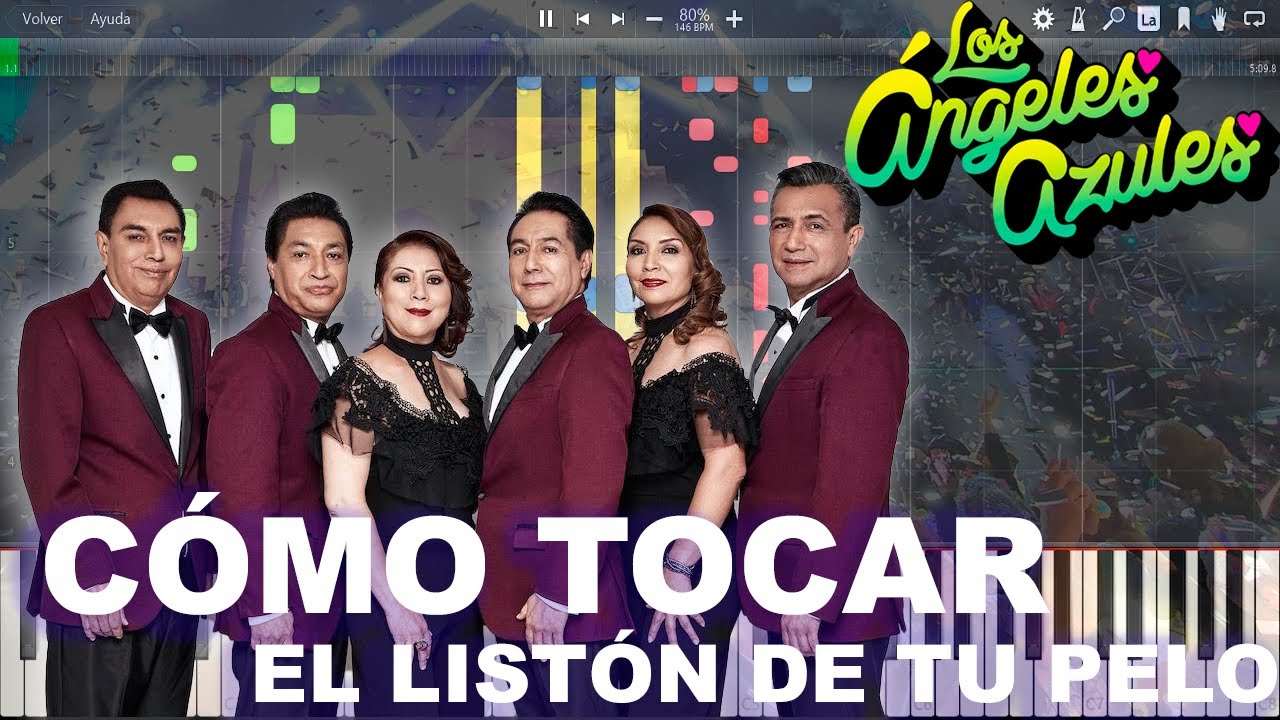 Los Ángeles Azules - El listón de tu pelo (Como tocar) / Tutorial - Melodías