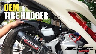 Installing OEM TIRE HUGGER | Honda Click 125i