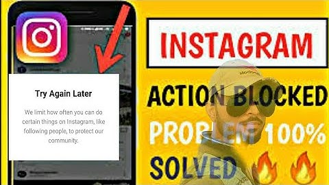 how to remove action block on instagram#action #instagram #actionblock #tryagainlater #community