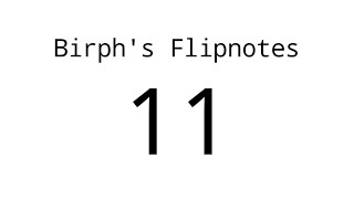 Birph&#39;s Flipnotes From Sep 1st To Sep 30th