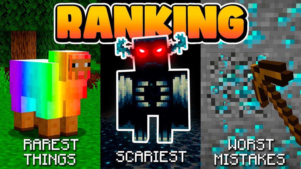 Ranking EVERYTHING in Minecraft (All Shorts Together)