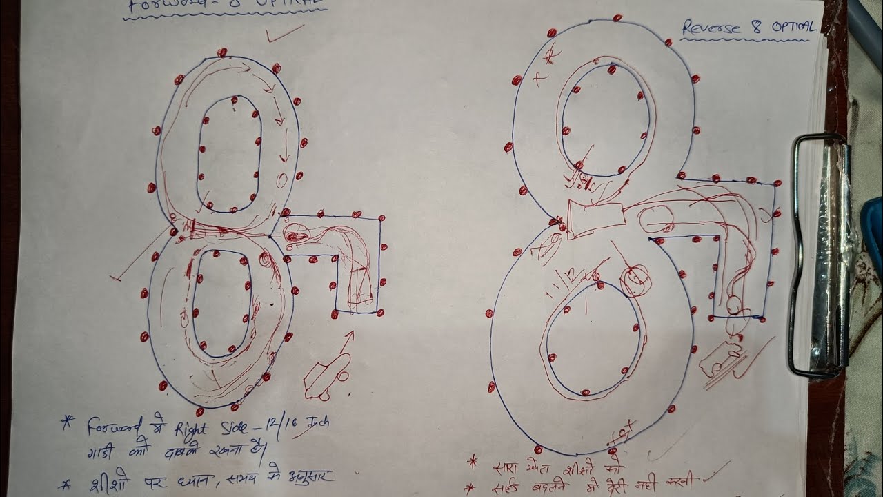 Delhi Police Driver Trade Test 🥰 8 ऑप्टिकल फॉरवर्ड & रिवर्स कैसे बनाए 😱 #dpdriver #cisfdriver