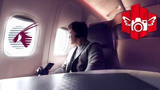 The Ultimate Qsuite Experience⎟Qatar Airways⎟Cinematic Flight Reports⎟E2
