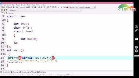 #41 nested structure in C