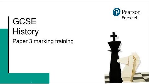 GCSE History: Paper 3 marking training (2024)