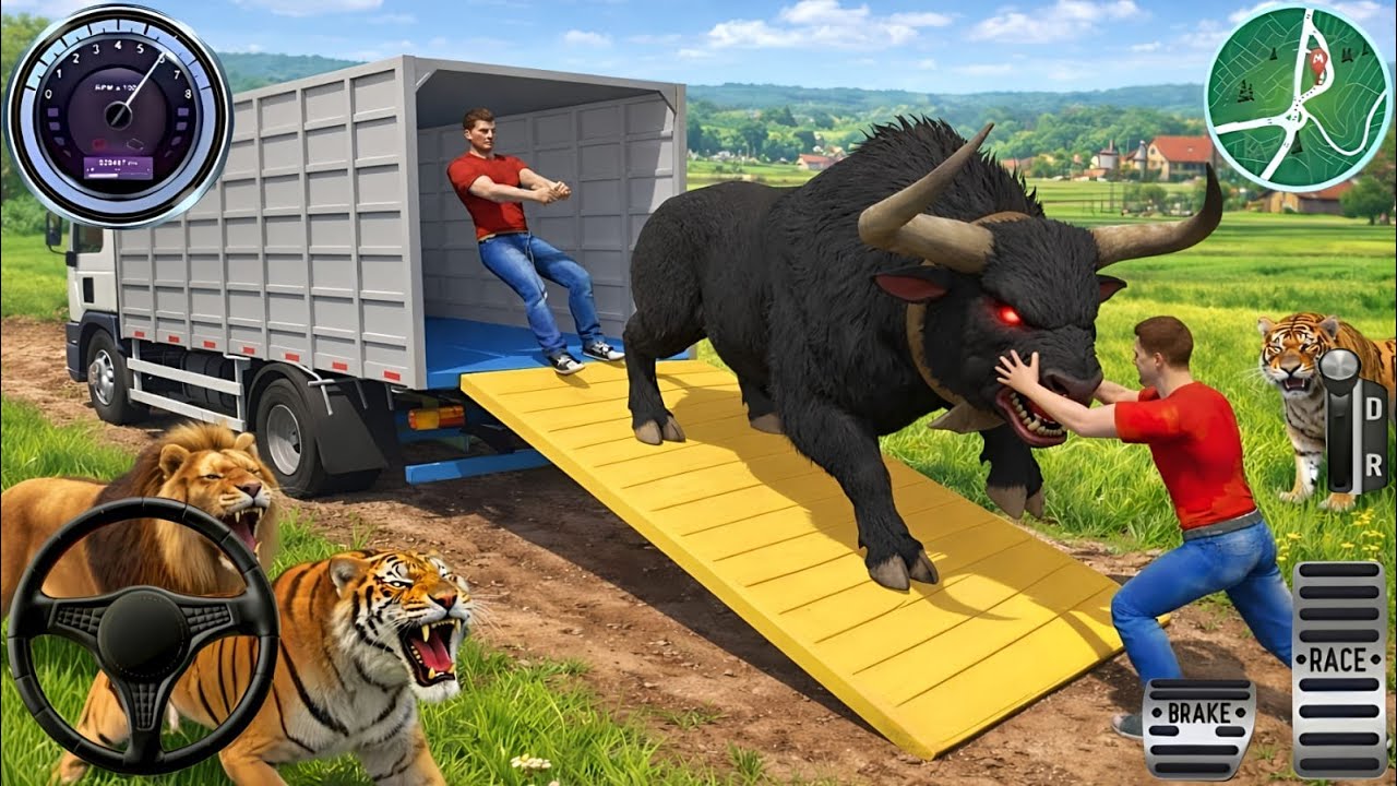 Animal Cargo Truck Driving Game 3D - Animal Transport Cargo Truck 2024 - Android Gameplay