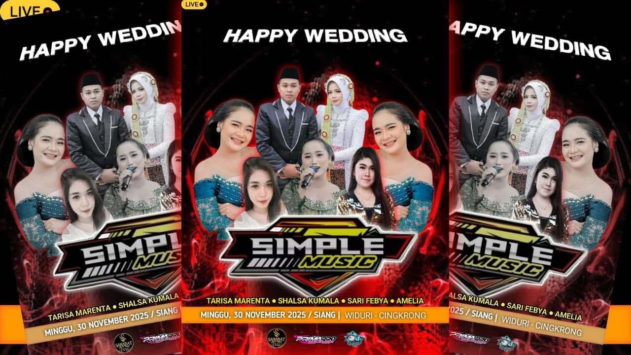 🔴LIVE STREAM '' SIMPLE MUSIC '' | WEDDING '' ERNA & ERI '' | WIDURI - CINGKRONG, 30 NOVEMBER 2025