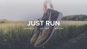 Web Design Speed Art - Nike Just Run