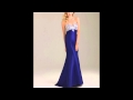 Glittery Strapless Gown With Flared Skirt