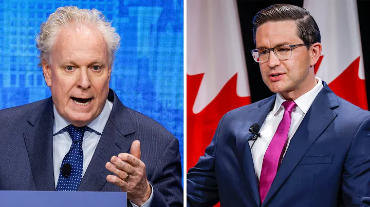 Pierre Poilievre and Jean Charest  debate over the...