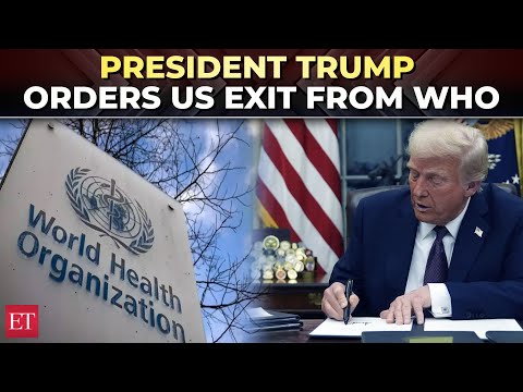 President Donald Trump Signs Executive Order Withdrawing From WHO 