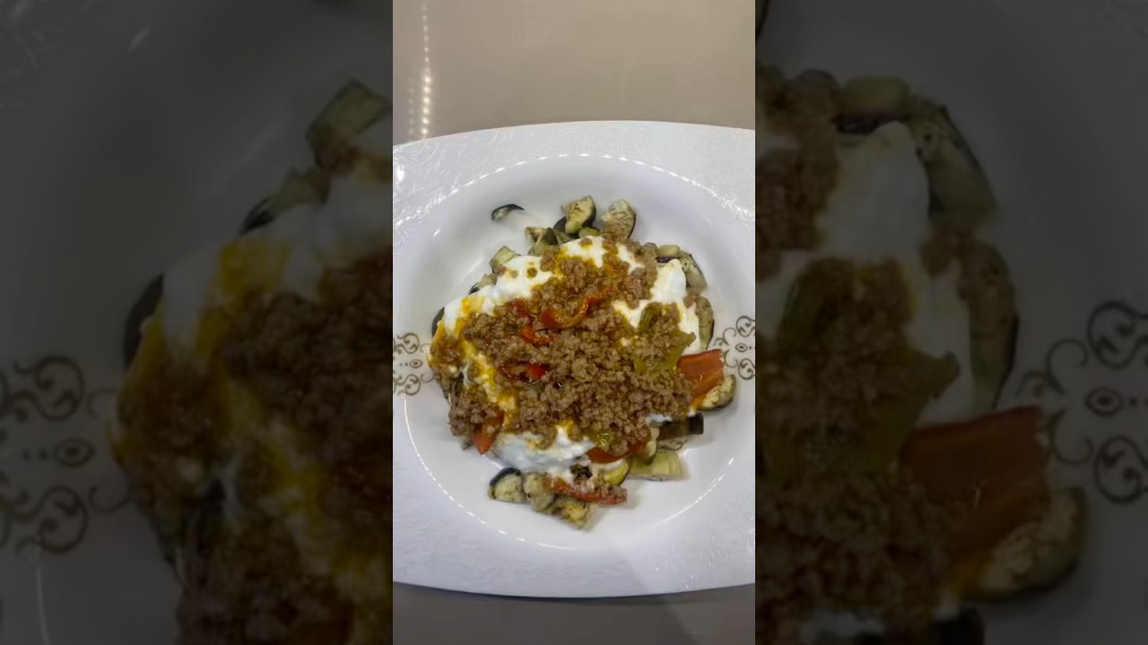 Yoğurtlu kıymalı patlıcan🌸