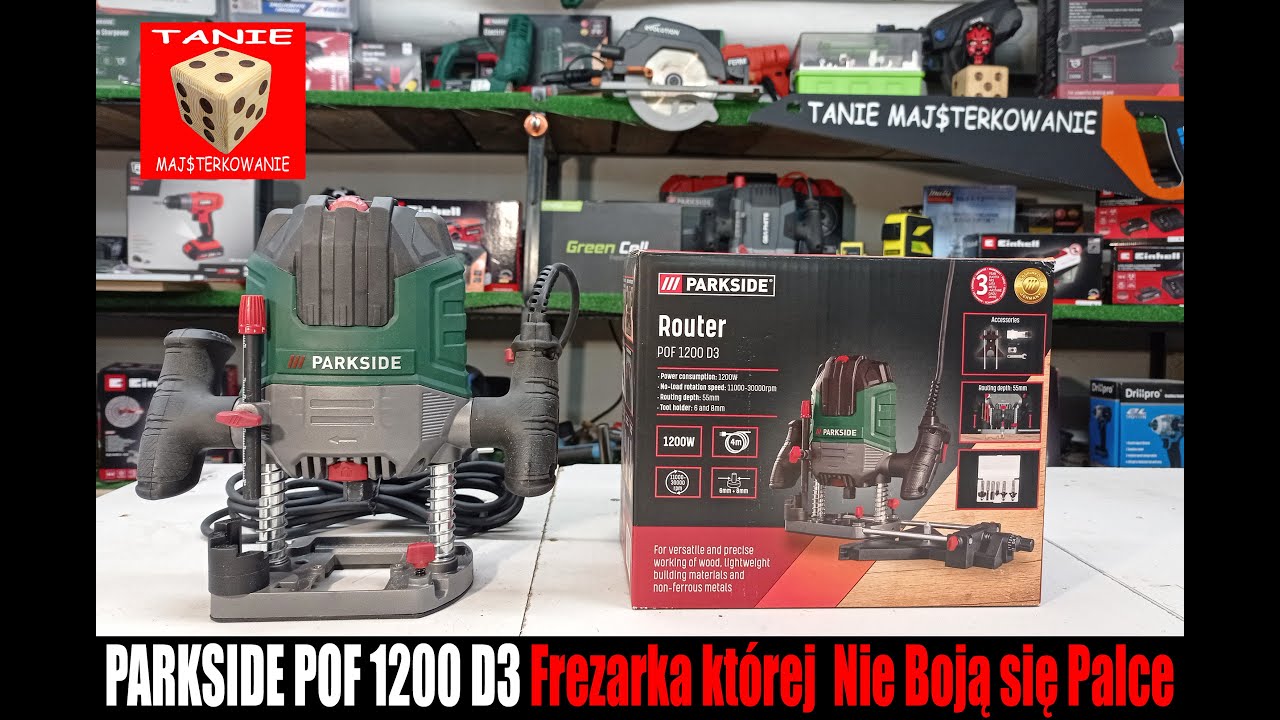 PARKSIDE POF 1200 D3 - Frezarka Górnowrzecionowa z Lidla którą Zatrzymałem Palcem ;)