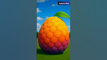 Mango in Bubble Foam Explosion | Realistic Reveal Animation #bubbles #funny #cute