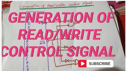 generation of read/write control signal