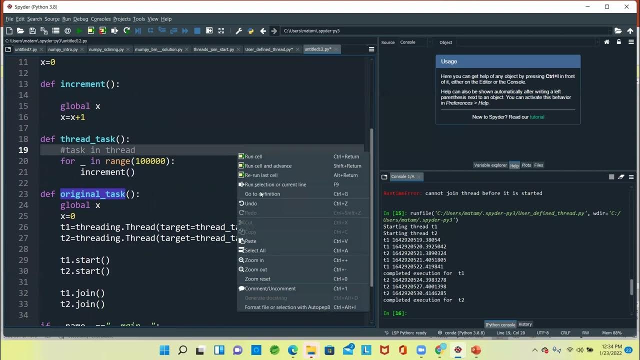 Thread synchronization in Python Race condition in python how to