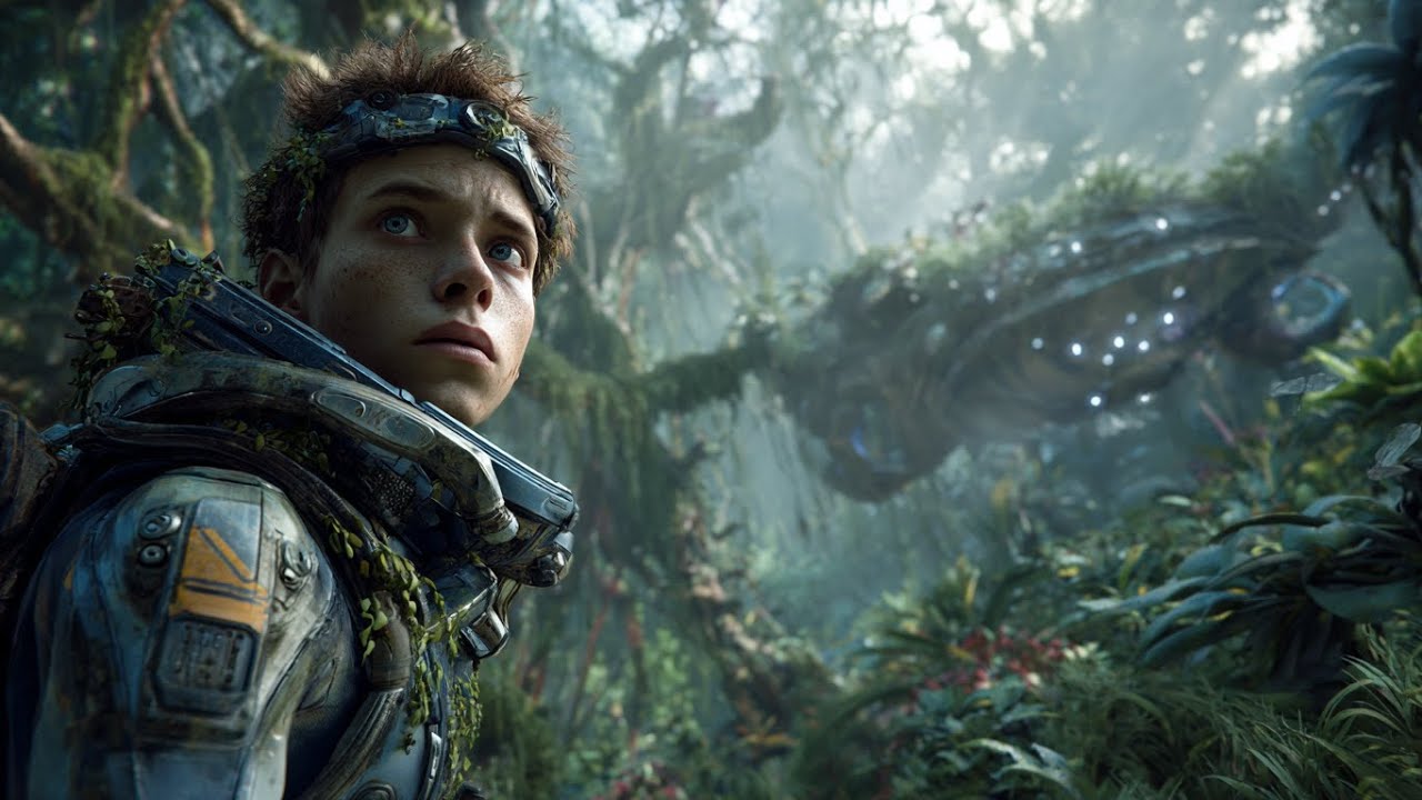 Wanderer Boards A Jungle-Covered Wreck—Only To Realize The Planet Around Him Is Alive