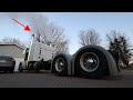 Peterbilt 379 cold start, cold jake brakes, and lots of 13 speed shifting