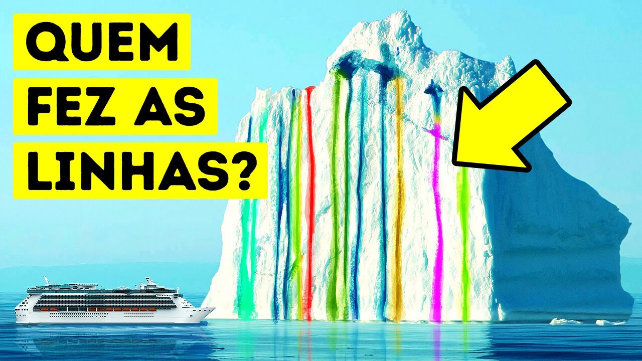 O que são essas listras bizarras nos icebergs e outros fatos estranhos e divertidos?