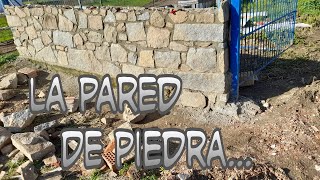 El Paerero, elaboración de pared de piedra en los Pedroches. Construcción de piedra 1/3