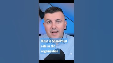 What is SharePoint role in the organization