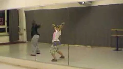 jimmie surles and sarah hammerschmidt in dance class