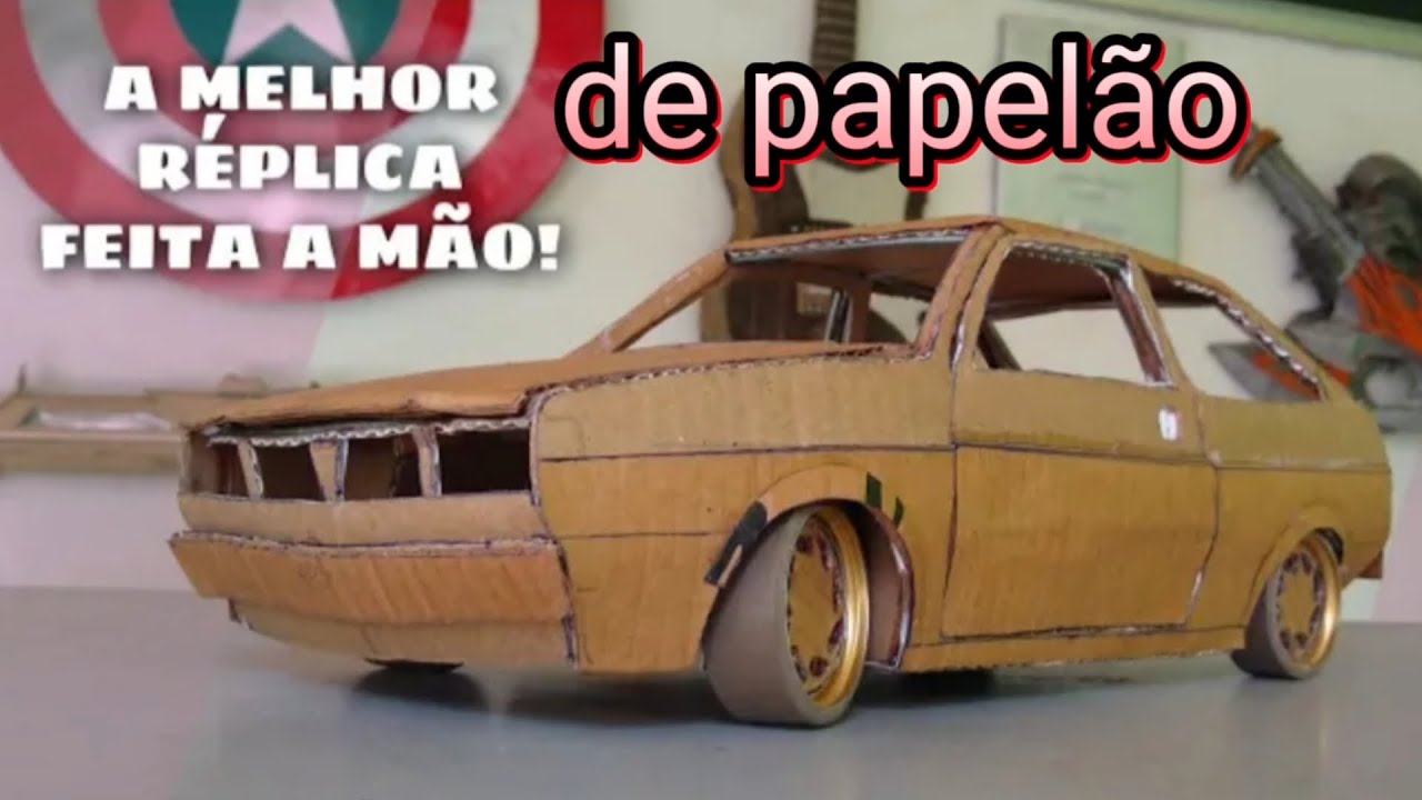 como fazer um carro de papelão - YouTube