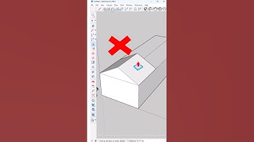 ‏The fastest way to create a Gable roof in SketchUp without using any plugins?!