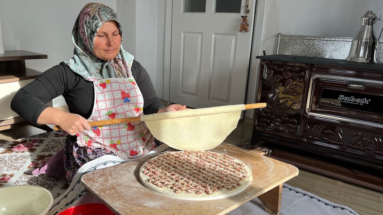Dünyanın en kolay mantısı ‼️tek tek kapatmadan pratik mantı tarifi ✅