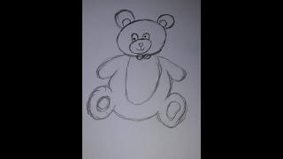 Cum sa desen un ursulet sau urs,How to design a teddy bear or bear - YouTube