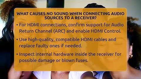 What Causes No Sound When Connecting Audio Sources To A Receiver? - Audio Gear Insider