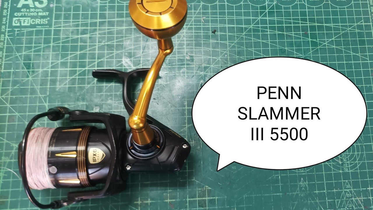 PENN SLAMMER III 5500 CORONA ROTA FISHING REEL - YouTube