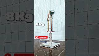 Spring Compression Physics Test: 0Kg to 8Kg #physics #animation #engineering