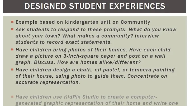 Standards Driven Curriculum Design