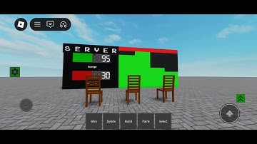 This is the server health in the game Build Logic in Roblox