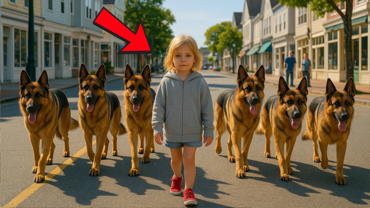 Malá Dívka Vodí Každý Den Šest Ovčáků...Když Lidé Zjistili Proč, Zůstali V Šoku...