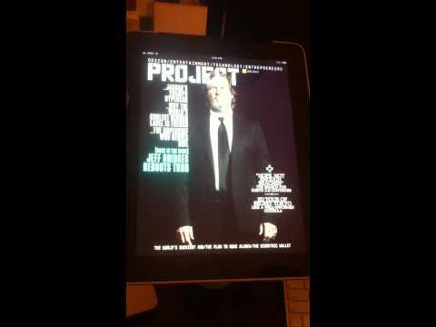 Project Magazine on iPad - Jeff Bridges