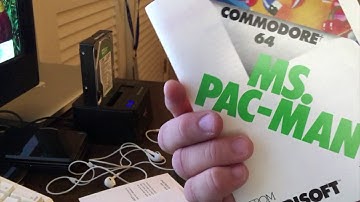 C64 Ms. Pac-Man Unboxing and Gameplay