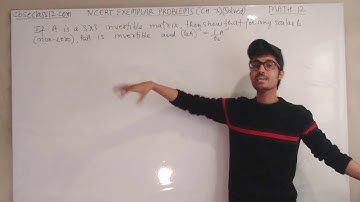 Matrices| Chapter 3| NCERT Exemplar Problems (Solved)| CBSE Class 12| Mathematics