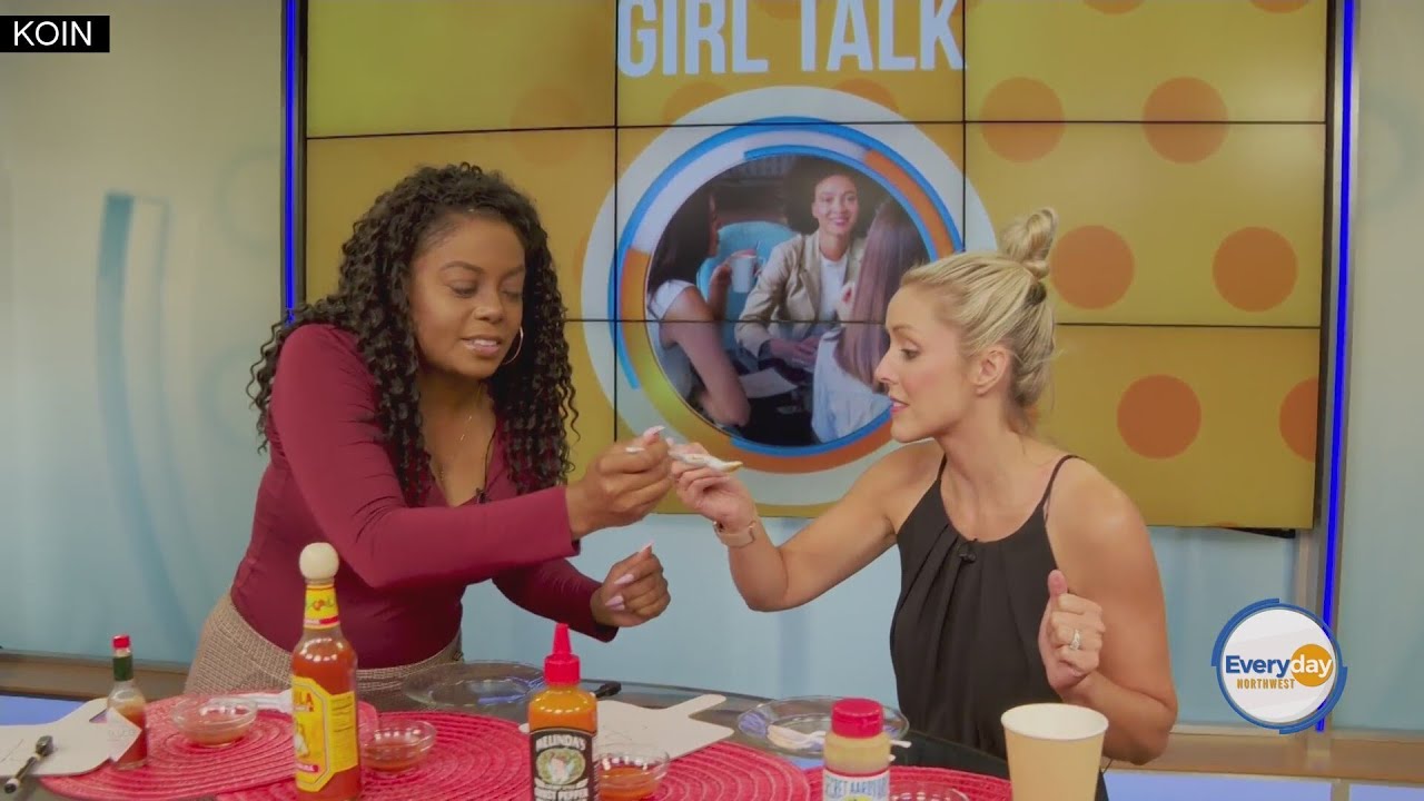 Ashley and Jamie taste test hot sauce in honor of the 6th Annual PDX