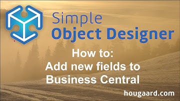 How to add new fields to Business Central