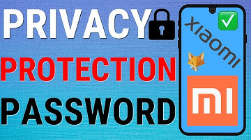 How To Set Privacy Protection Password on Xiaomi Phones