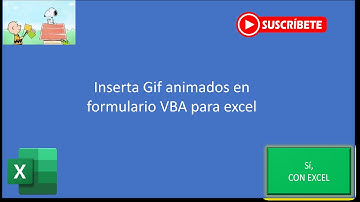 Insertar Gif animados en formulario VBA para excel