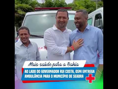 Vídeo: Deputado Osni Cardoso (PT) entrega ambulância para a cidade de Seabra, município onde ele só teve 30 votos!