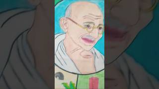 Gandhi jayanti poster drawing#2nd October #pencil colour drawing