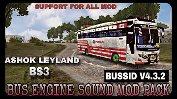 PUNBUS ASHOK LEYLAND BS3 REAL BUS ENGINE SOUND MOD PACK SUPPORT FOR ALL MOD BUSSID V4.3.2